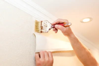 Pose de papier peint à Mont-de-Vougney — revêtements muraux et toiles de verre